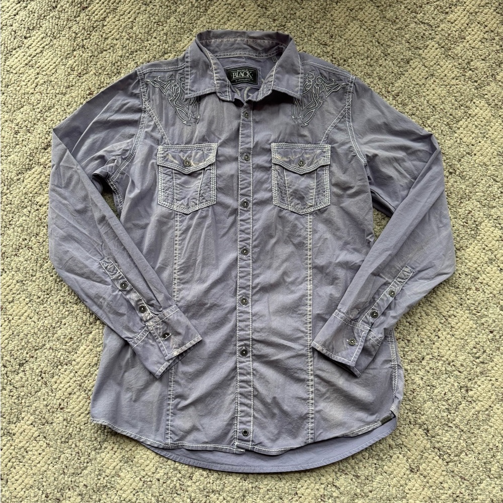 BKE Lavender Button-Up Shirt